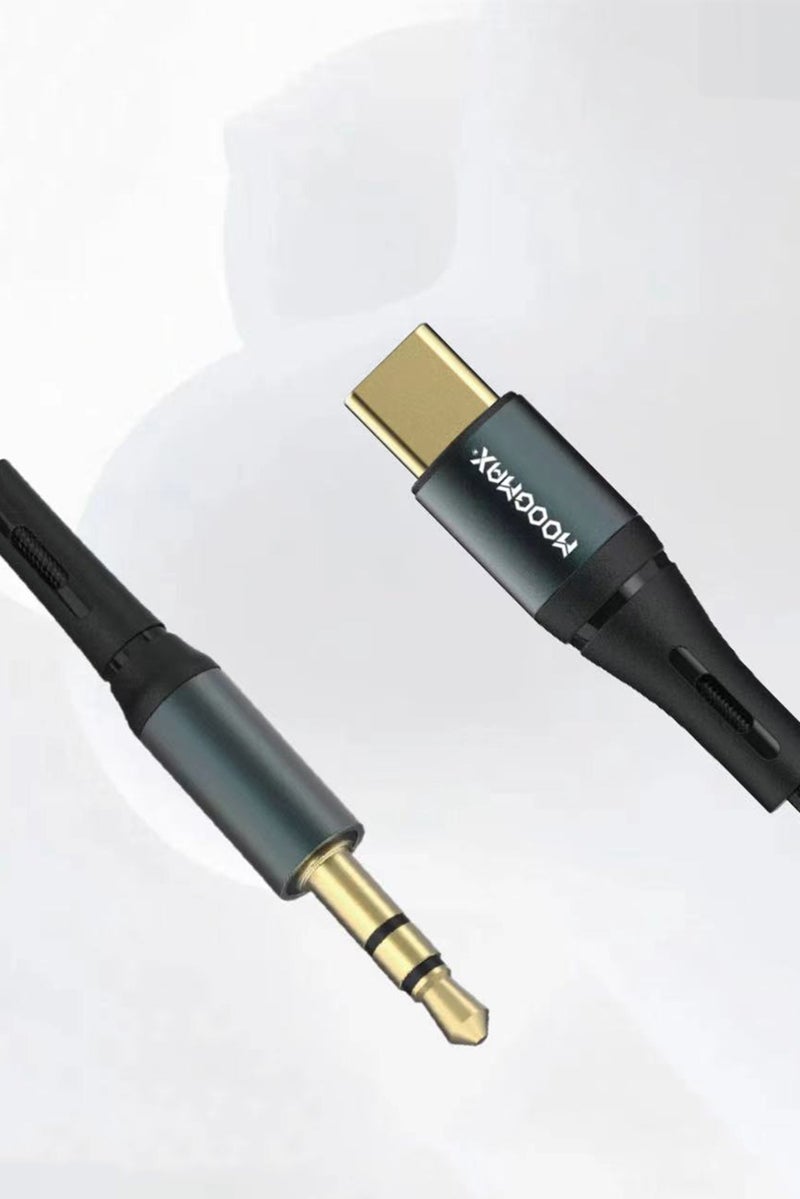 MOOGMAX MX100 1m Type C Aux Cable, Black - Image 4