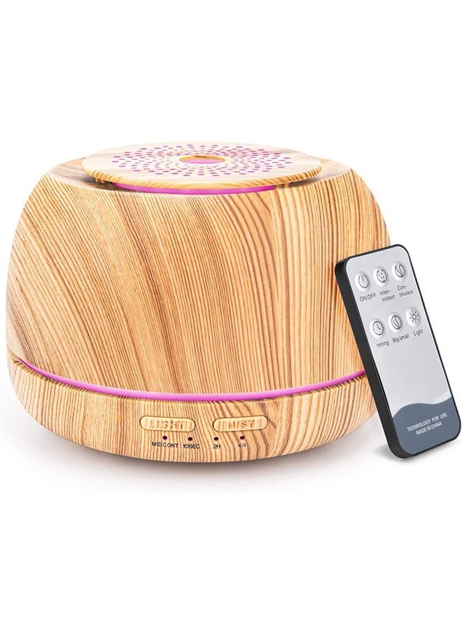 Arabest - 300ml Essential Oil Diffuser, Aroma Diffuser Includes Remote Control,USB-C Power Cable.Aromatherapy Scent Air Humidifier with Waterless Auto-Off,7-Color LED for Room，office - Image 1