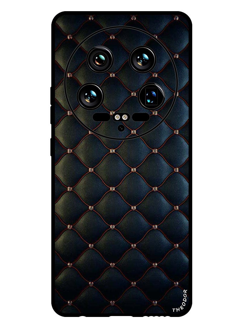 Theodor Protective Case Anti Scratch Shock Proof Bumper Cover For Xiaomi 14 Ultra Stappers On Black Cloth Pattern - Image 1