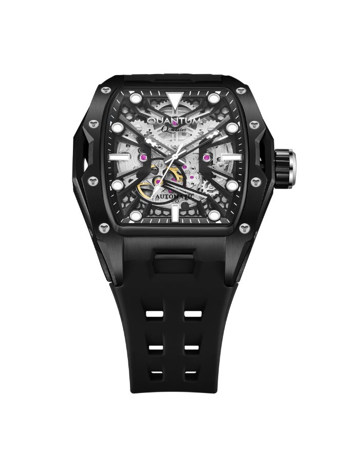 Quantum Men's Automatic Display Watch With Black Silicone Strap - QMG1103.651  - Image 5