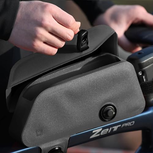 Rhinowalk Bike Frame Bag with Magnetic Flap Waterproof Bicycle Top Tube Bag Bikepacking Cycling Tools Storage Bag for MTB Road Bike - Image 4