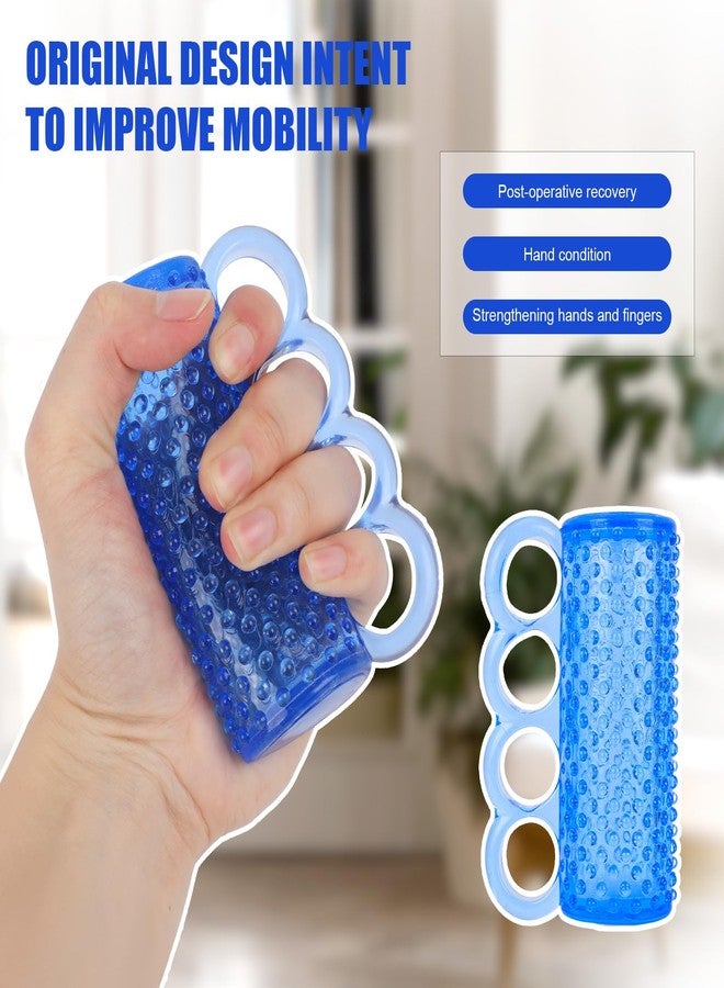 Fukaisu Hand Exercise Ball, Cylindrical Shaped Spike Hand Strengthener Grip Squeeze Ball Separate Finger Design for Seniors & Elderly Grip Strength & Improve Flexibility - Image 3