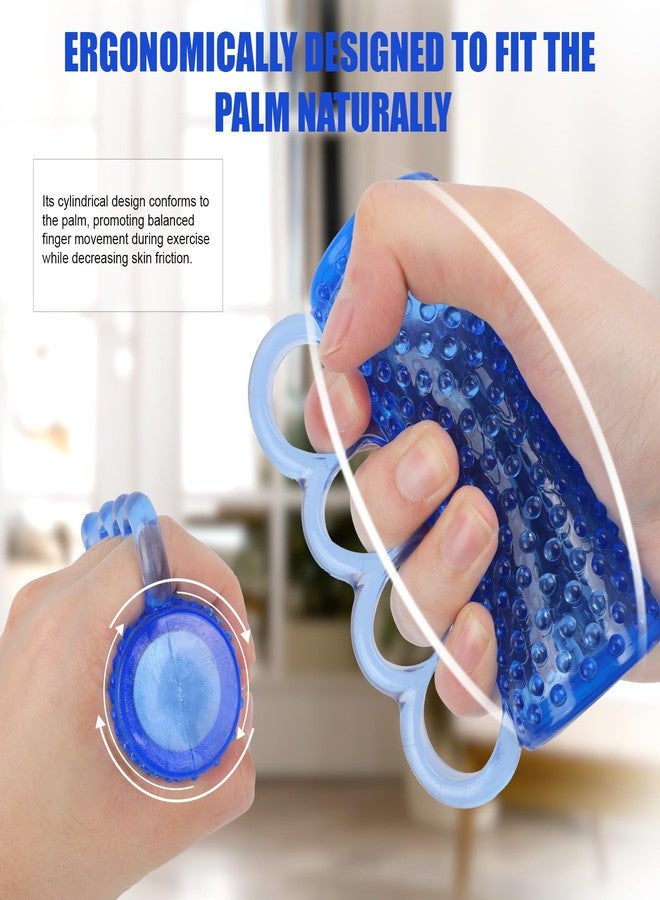 Fukaisu Hand Exercise Ball, Cylindrical Shaped Spike Hand Strengthener Grip Squeeze Ball Separate Finger Design for Seniors & Elderly Grip Strength & Improve Flexibility - Image 4