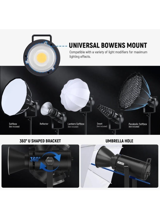 نيوير CB300B 320W Bi-Color LED Video Light - Image 3