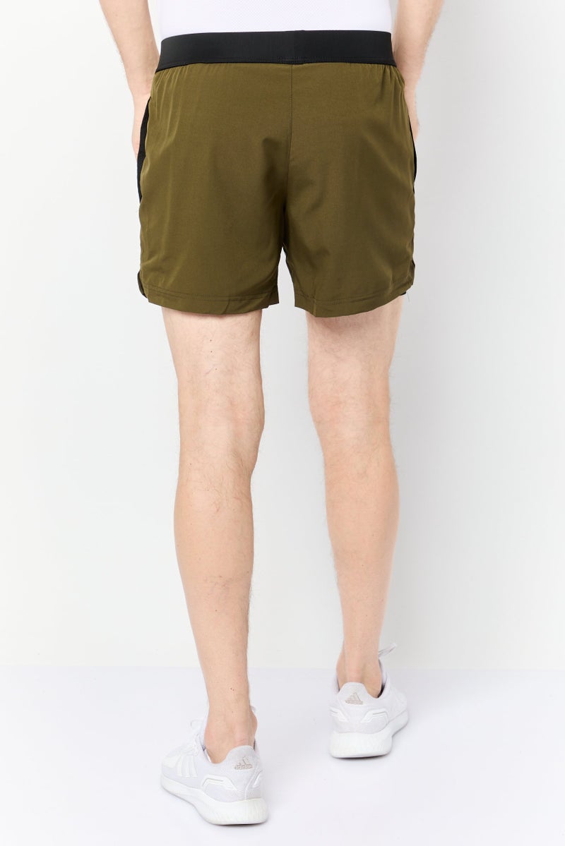 Mister Men Sportswear Fit 5 Inseam Training Shorts, Dark Olive - Image 2