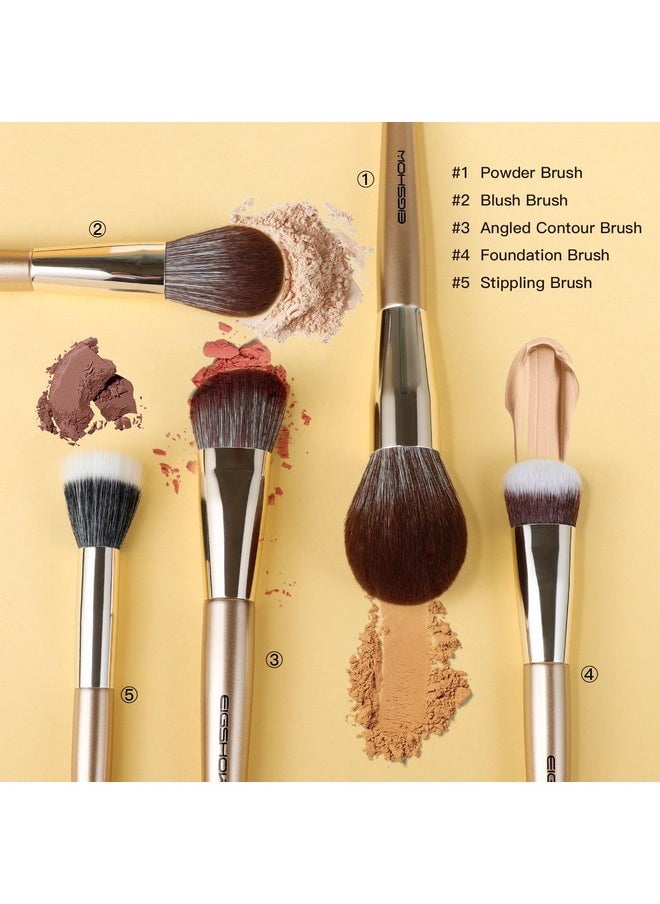 Professional Makeup Brush Set, 16Pcs With A Mascara Brush Premium Bristles &Case/Bag Eyeliner Concealer Eyeshadow Foundation Highlight Blending Eyebrow Make Up Brushes Set(Monarch Butterfly)
