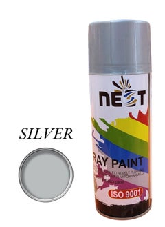 Nest "NEST SILVER Spray Paint - 400ml, Multipurpose, Fast Drying, High Gloss Finish 