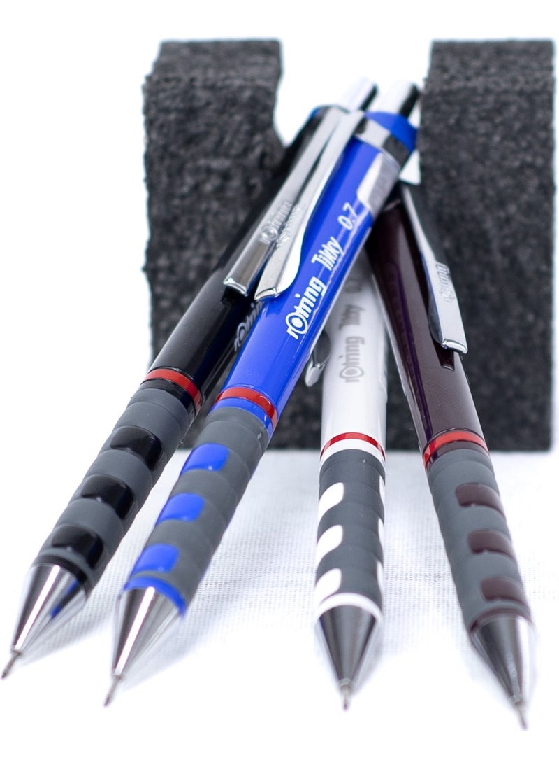 Rotring Oppland Stationery Tikky 2b Tip Pen Original 0.7 mm Soft Tip Ergonomic Durable 4 Pieces  - Image 5