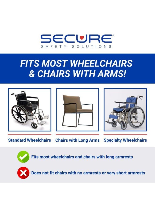 Secure Safety Solutions SDAS-1 Wheelchair Arm Rest Lateral Support Cushion High Density Foam Positioning Pad for Left or Right Armrest - Image 4