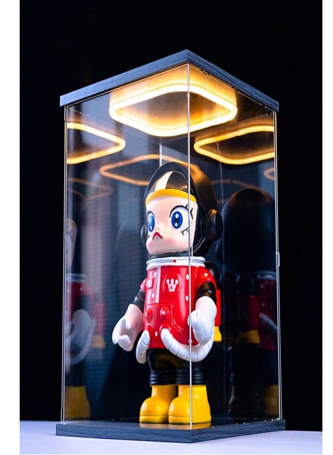 4Layer Ring LED Light Acrylic Display Case with Door for Action Figure  - Image 3