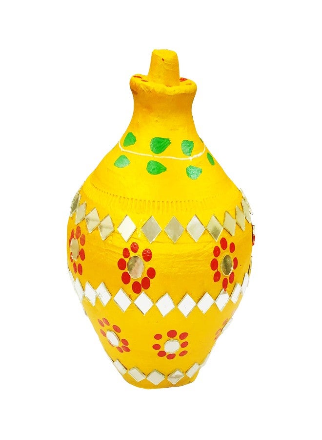 SHOPMEFAST حصالة نقود مصنوعة يدوياً من الطين المحروق من ShopMeFast، حامل عملات معدنية، حصالة على شكل خنزير، صندوق نقود، صندوق عملات معدنية، صندوق نقود - هدايا للأطفال والكبار (ذهبي) (ذهبي صغير (الارتفاع: 6.5 بوصة)) - Image 3