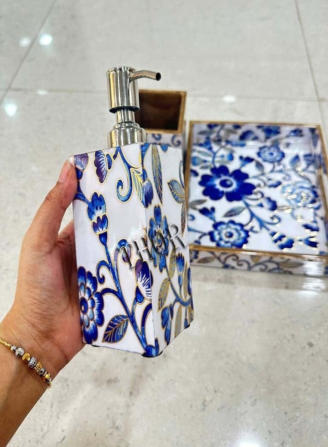 THOR INSTRUMENTS Bathroom Accessories Set 1 Toothbrush Holders, 1 Soap Dishes and 1 Soap Dispenser 1 Tray Decor Bathroom Countertop Vanity Organize New Home Gift Set of 4 pcs Accessories - Image 4