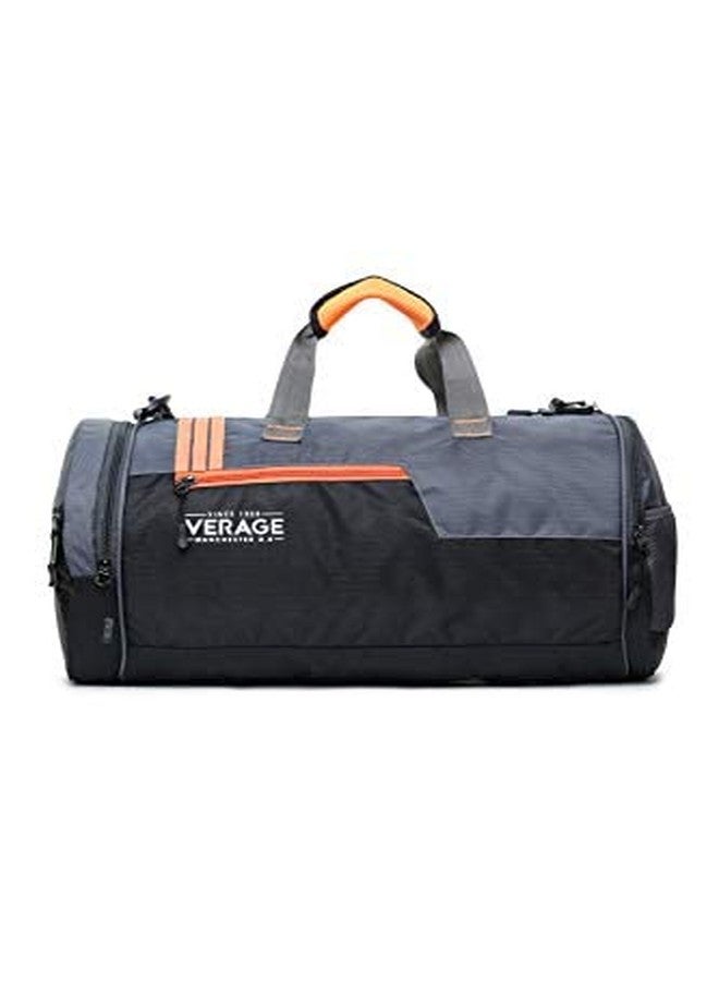 Verage - Boxer - Men's Polyester 37 litres Duffle Bag/Gym Bag with Shoes Compartment (Orange) - Image 3