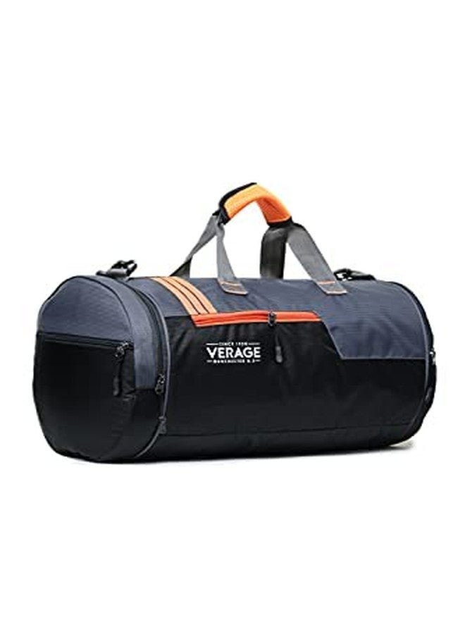 Verage - Boxer - Men's Polyester 37 litres Duffle Bag/Gym Bag with Shoes Compartment (Orange) - Image 4