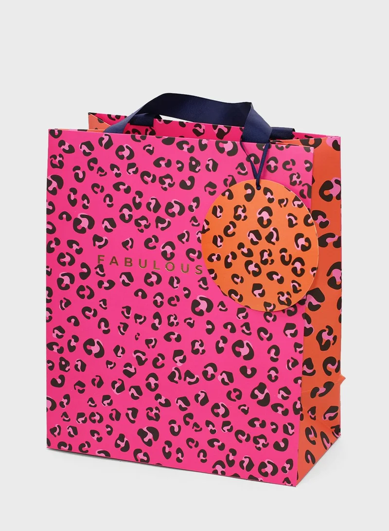 Belly Button Leopard Print Portrait Bag