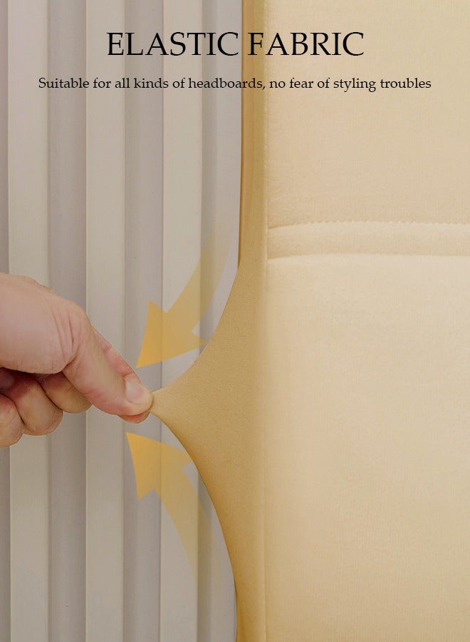 DUNISO Bed headbroad cover，Large size bed headbroad cover ，All inclusive dustproof backrest cover，Pinching cotton  thickening lattice upholstered，for Bedroom Decor, Washable (180cm) - Image 4