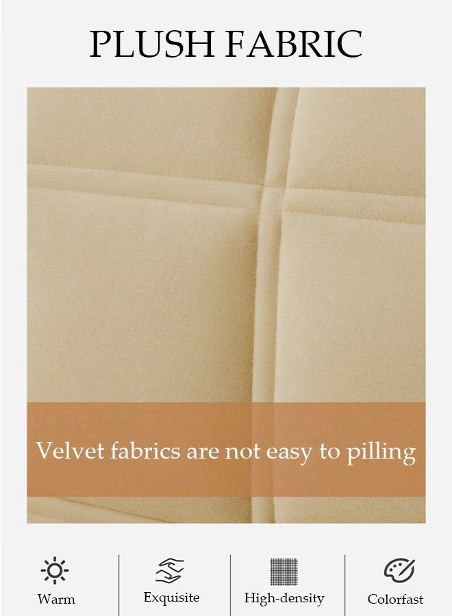 DUNISO Bed headbroad cover，Large size bed headbroad cover ，All inclusive dustproof backrest cover，Pinching cotton  thickening lattice upholstered，for Bedroom Decor, Washable (180cm) - Image 3