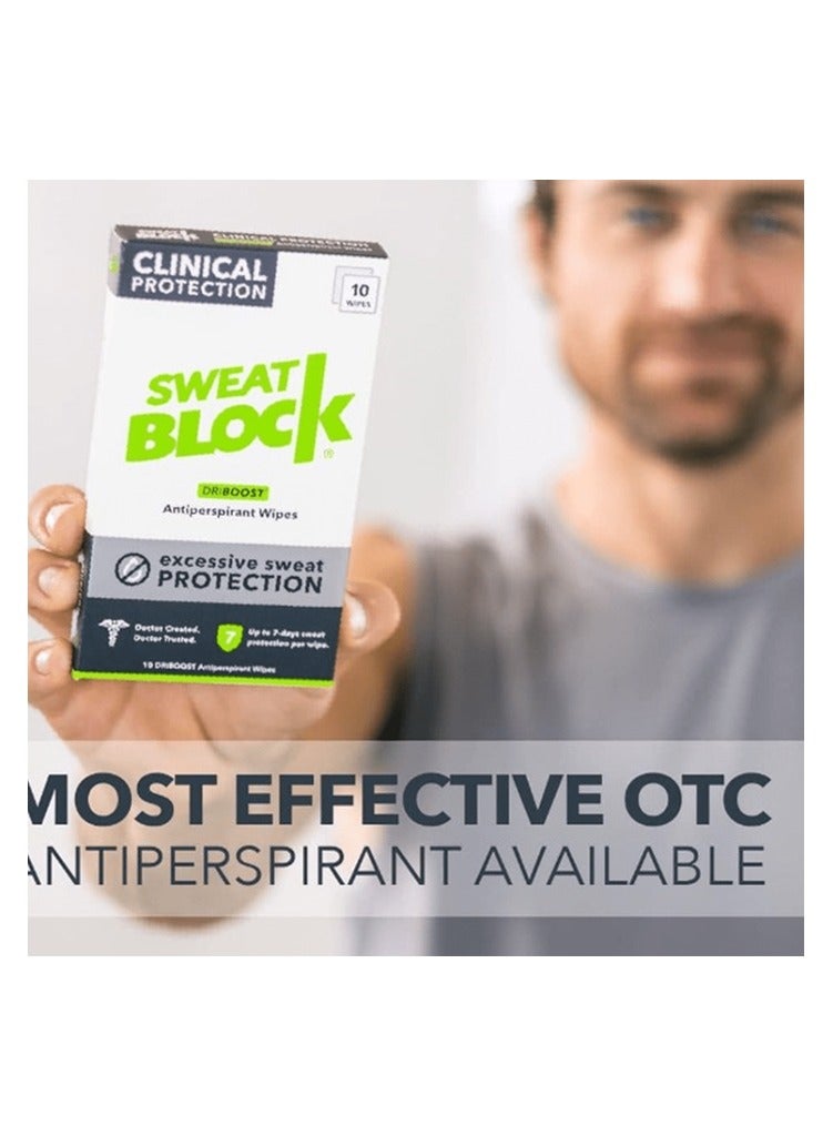 سويت بلوك مناديل مبللة كلينيكال سترينث مضادة للتعرق من 10 قطع - Image 4