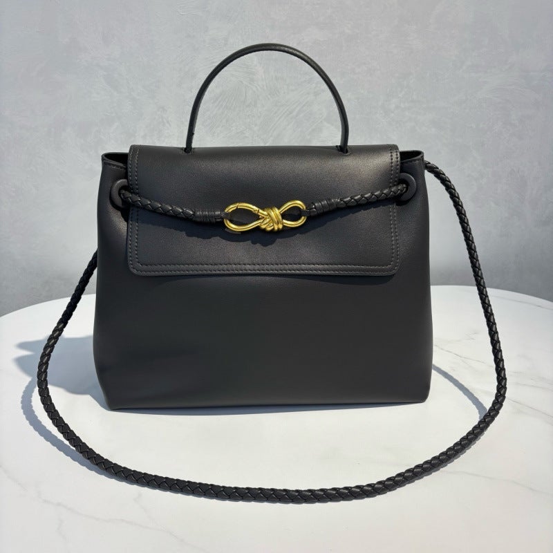 2025 Summer Popular Genuine Leather Large-Capacity Commuter Tote Bag Versatile Fashionable Handbag Women'S Shoulder Crossbody - Image 4
