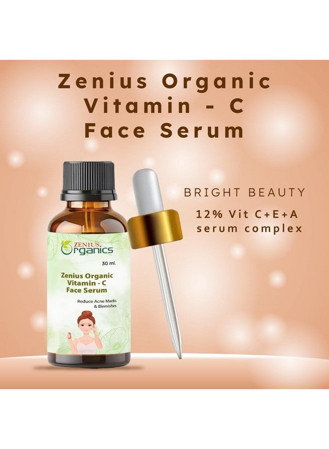 ZENIUS Vitamin C Face Serum | Formulated & Tested For Sensitive Skin with Ethyl Ascorbic Acid & Glycerin | All Skin Types| Brightening & Hydrating Formula for Unisex, 10ml - Image 2