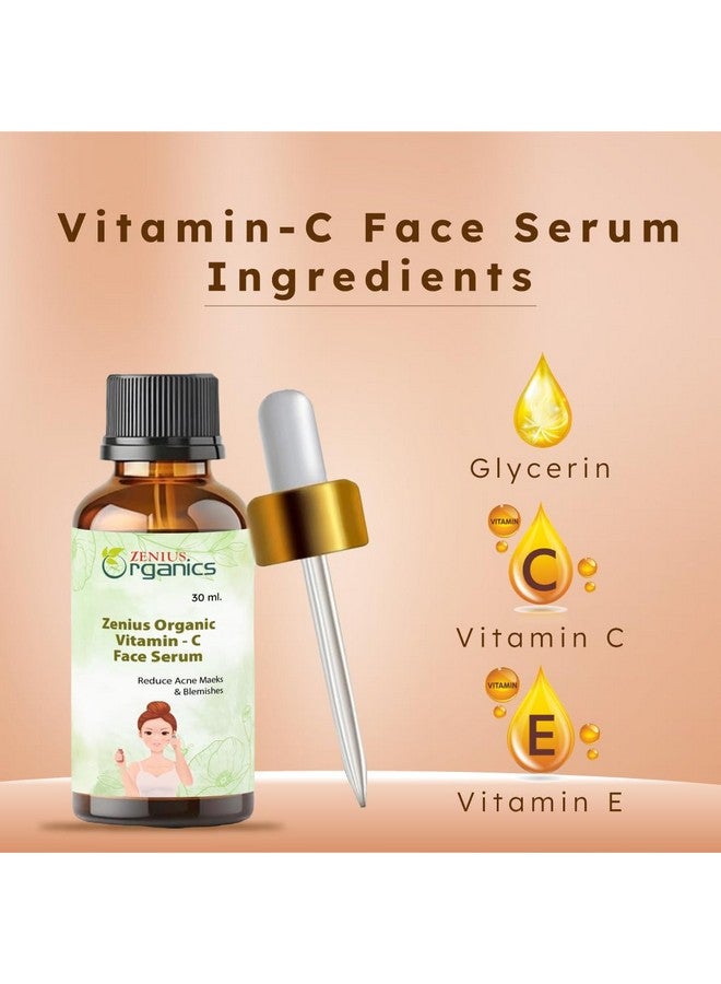 ZENIUS Vitamin C Face Serum | Formulated & Tested For Sensitive Skin with Ethyl Ascorbic Acid & Glycerin | All Skin Types| Brightening & Hydrating Formula for Unisex, 10ml - Image 4