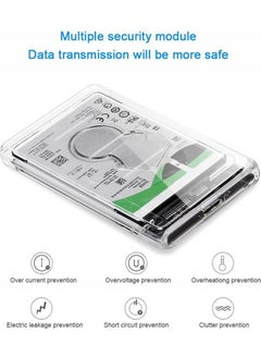 PrimeX Plus Primex PX-3000 USB3.0 Hard Drive Box, 2.5" Transparent Hard Drive/SSD Box  - Image 3