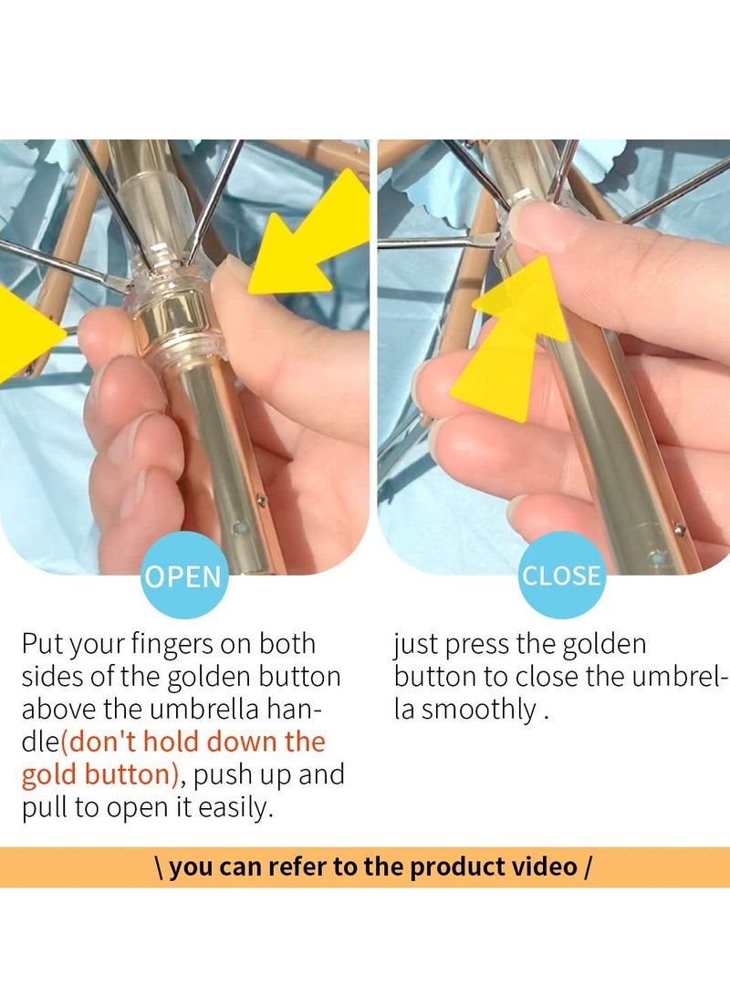 KASTWAVE Mini Pocket Umbrella, Folding Umbrellas Compact Mini Travel Umbrella Light Compact Design, Waterproof and UV Proof, Compact and Portable, Can be Put in a Personal Pocket - Image 5