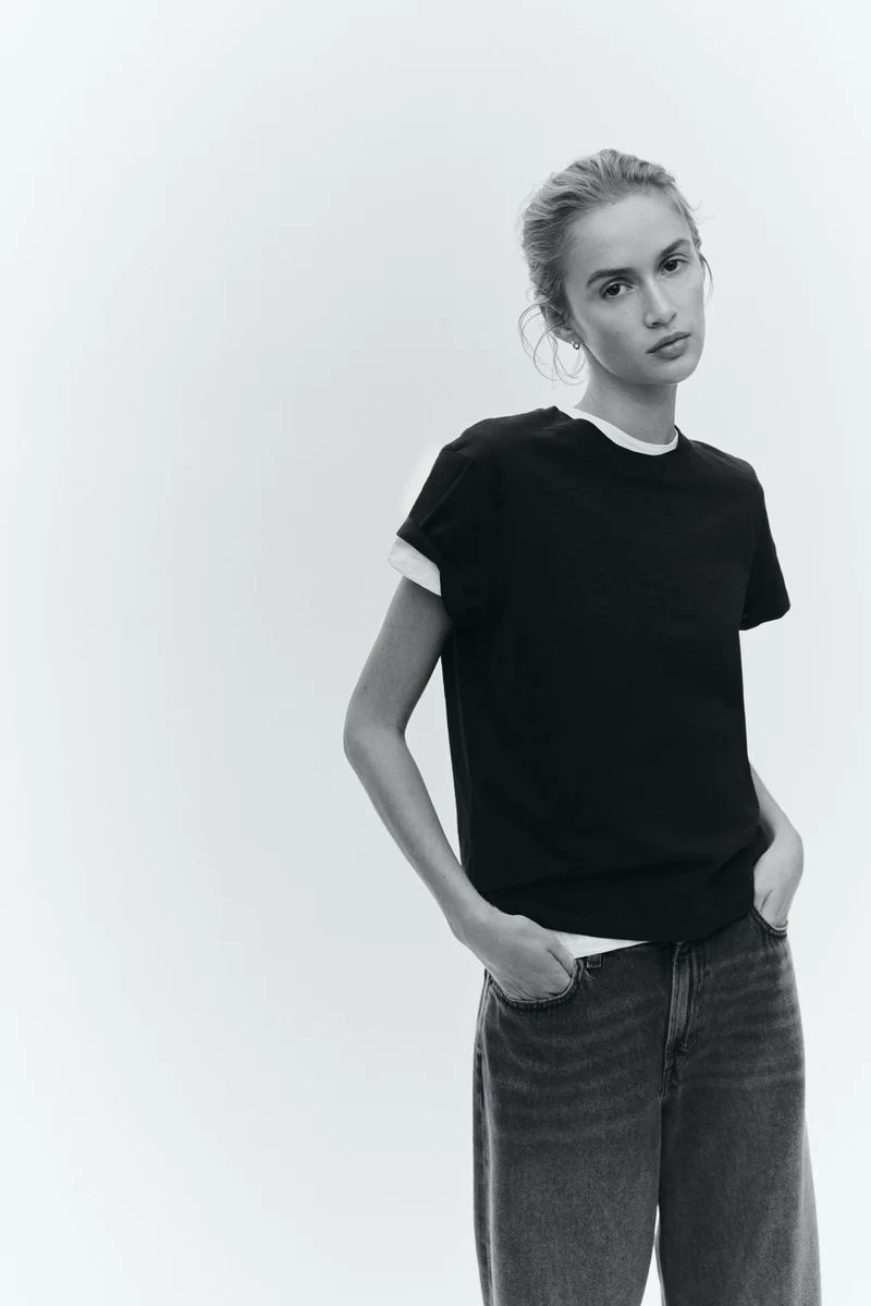 H&M Fitted T-shirt