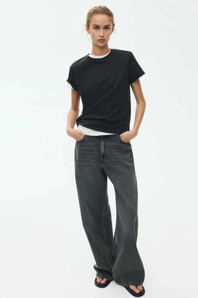 H&M Fitted T-shirt