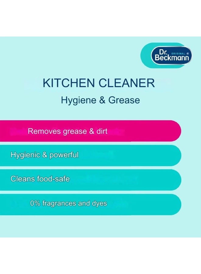 Dr. Beckmann Kitchen Cleaner Hygiene and Degreaser 500 ml - Image 2
