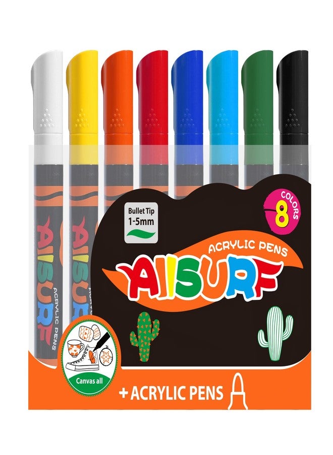 YPLUS All Surface Acrylic marker Set Of 8 - Image 1