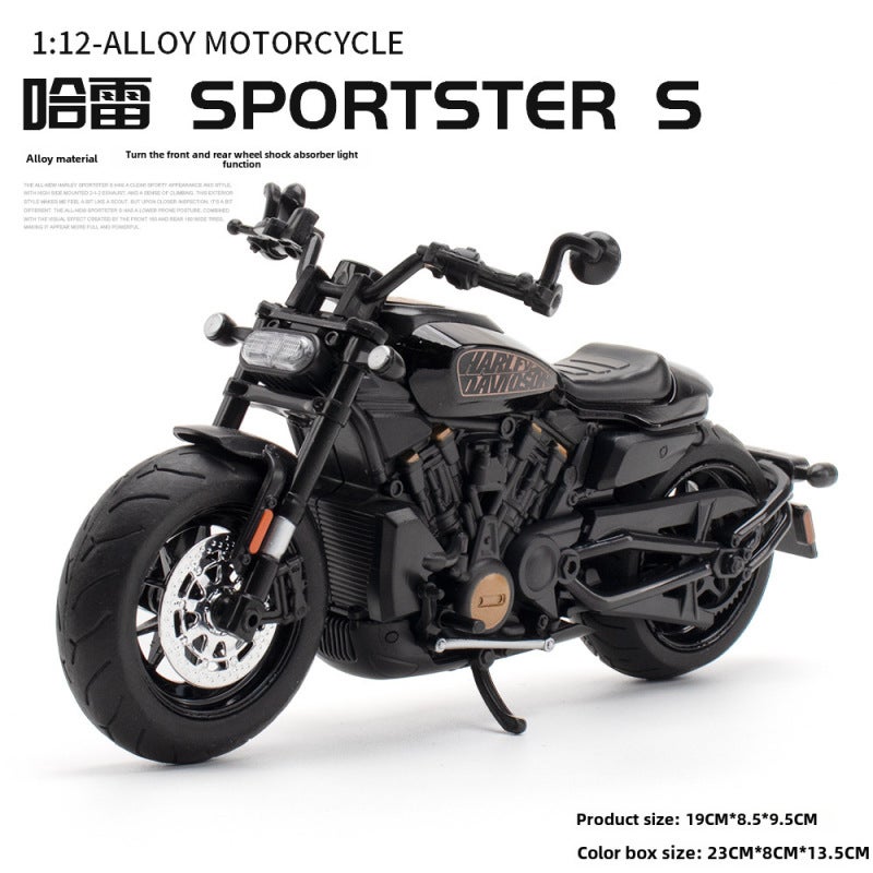 Alloy Motorcycle Model 1:12 Scale Realistic Detailed Design - 3C Certified Safe Durable Toy for Children Aged 4 to 6 - Image 1