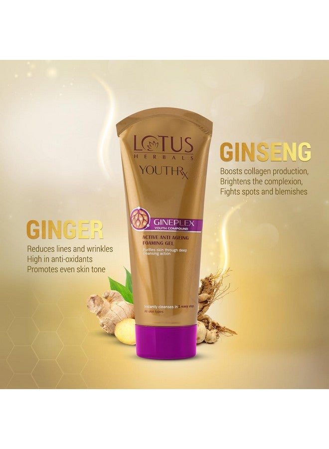 LOTUS HERBALS Lotus Makeup Youthrx Active Anti Ageing Foaming Gel Face Wash, 50g  - Image 2