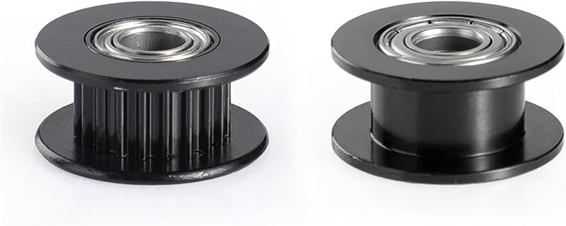 Black 10pcs 2GT 20 Teeth Timing Pulley With Bearings For I3 Ender 3 CR10 - Image 3