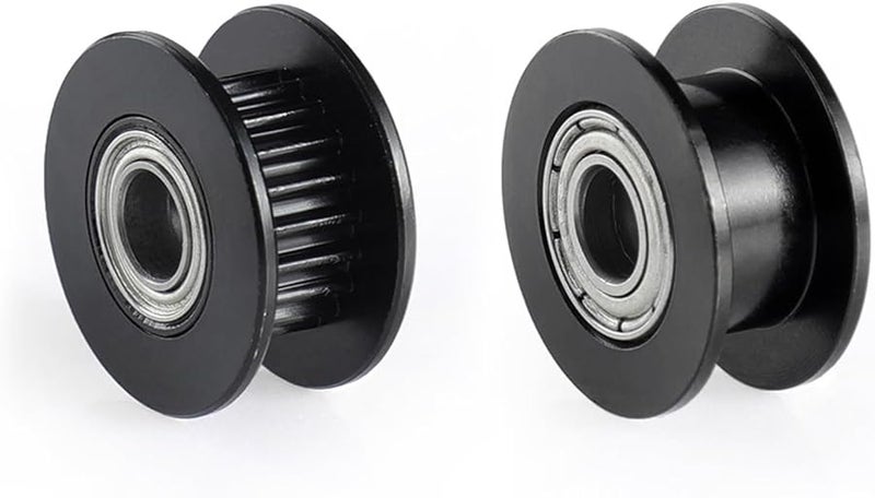 Black 10pcs 2GT 20 Teeth Timing Pulley With Bearings For I3 Ender 3 CR10 - Image 4