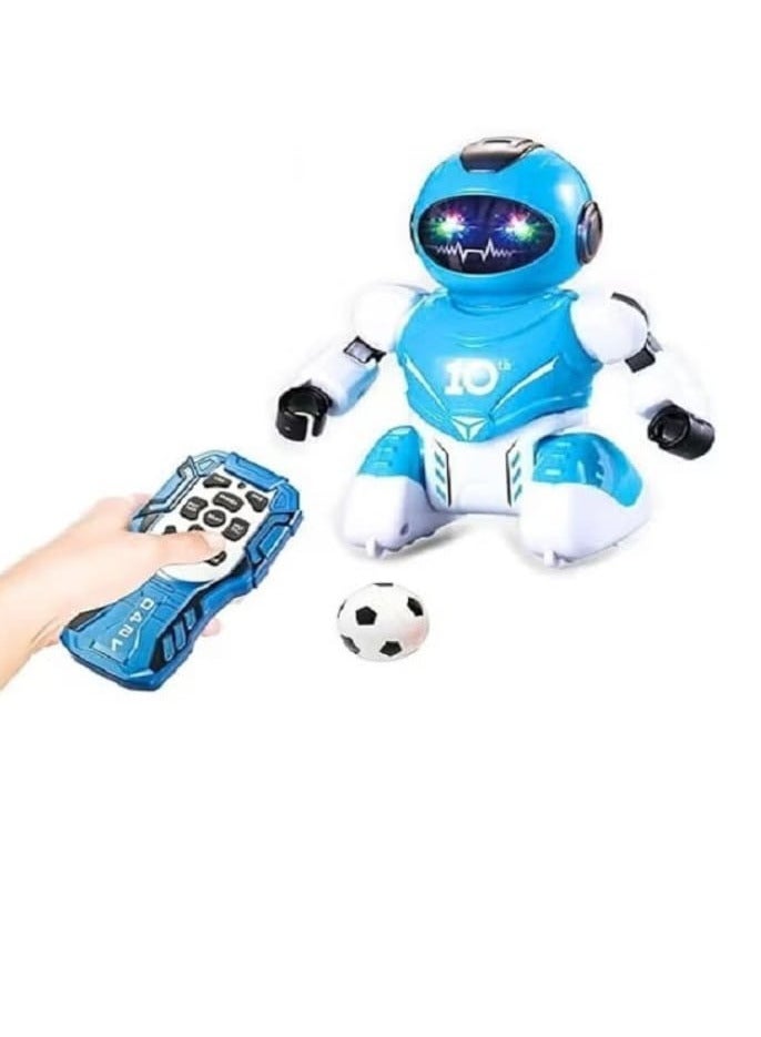 Children's Football, Dancing and Walking Robot with Lights (Blue)  - Image 1