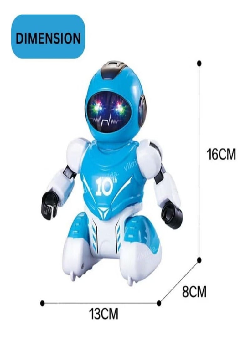 Children's Football, Dancing and Walking Robot with Lights (Blue)  - Image 3