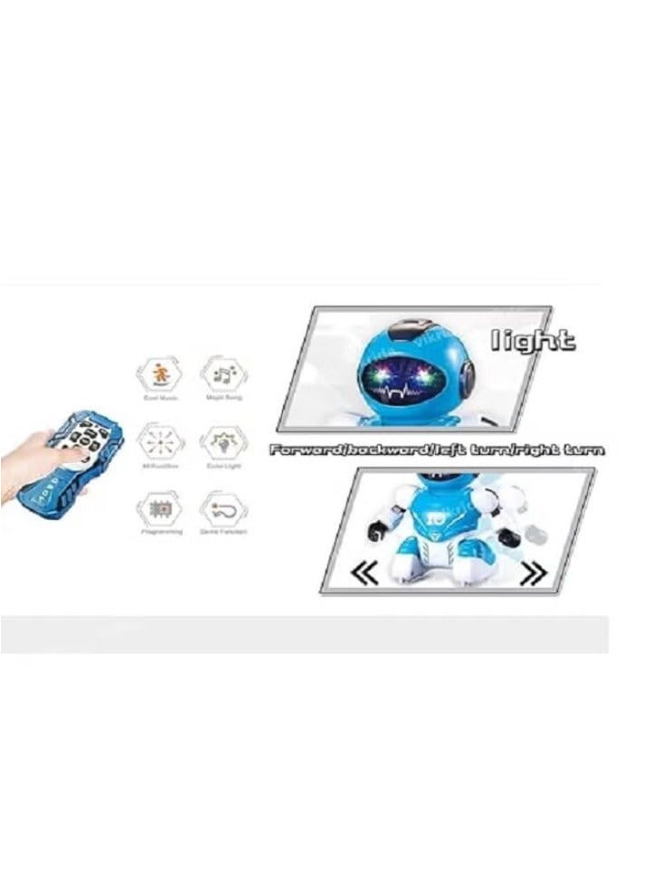 Children's Football, Dancing and Walking Robot with Lights (Blue)  - Image 5