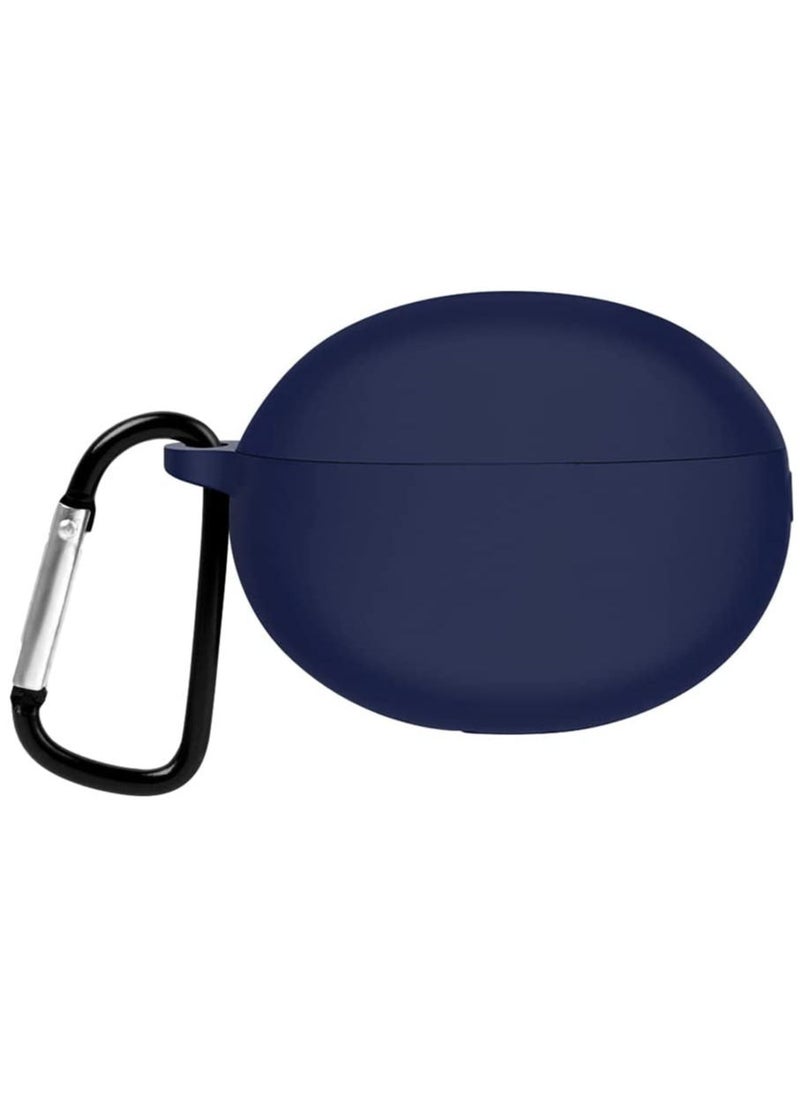 Case - Cover Compatible with Huawei Free Buds 5 i 2023, Silicone Protective Case with Keychain  Blue) - Image 1