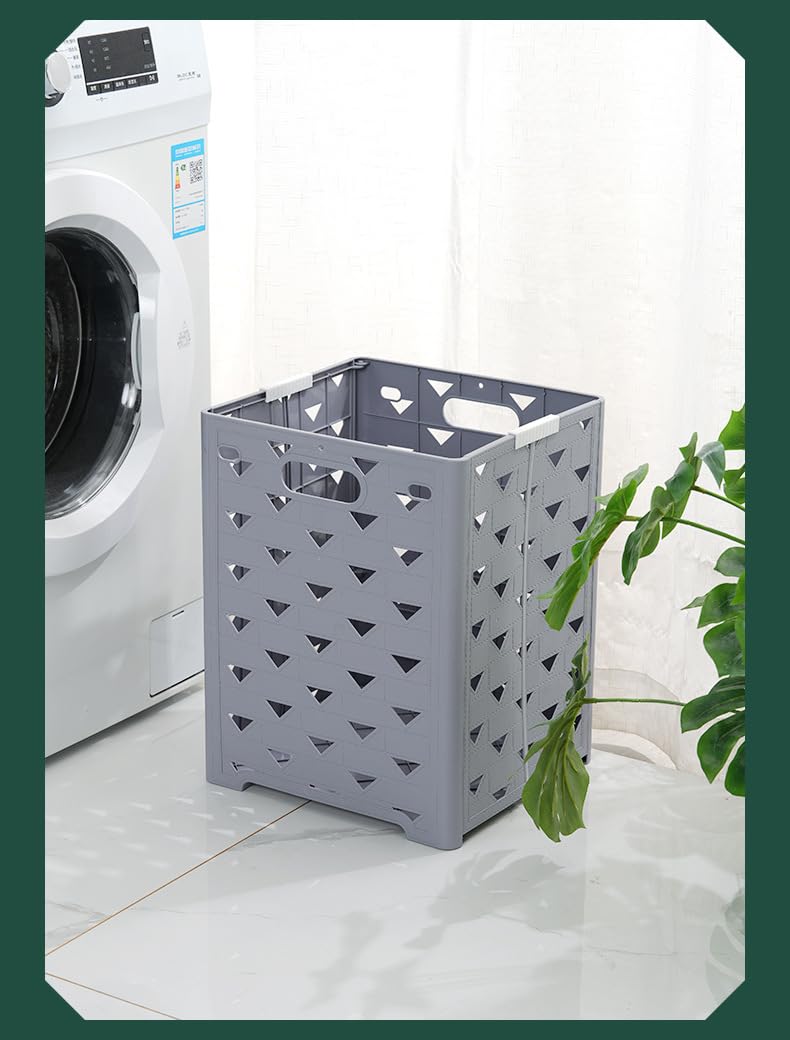 Ndola Folding Dirty Clothes Basket - Household Laundry Storage, Square Shape, Pack of 1 - Image 2