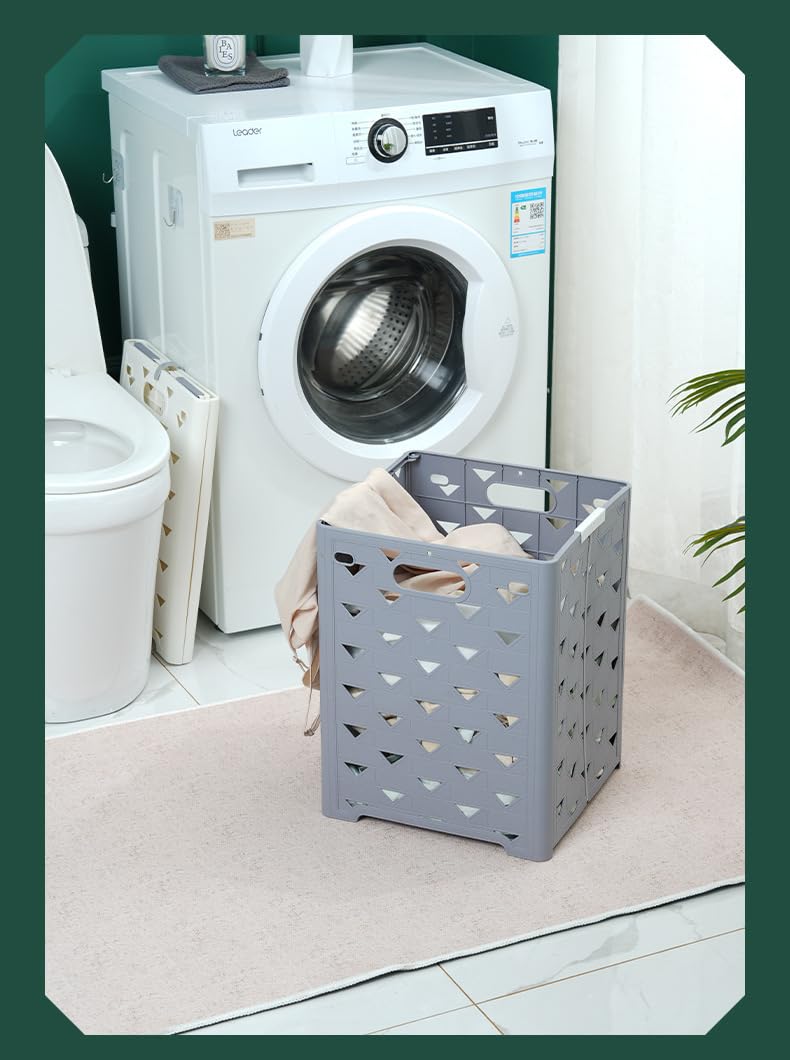 Ndola Folding Dirty Clothes Basket - Household Laundry Storage, Square Shape, Pack of 1 - Image 5