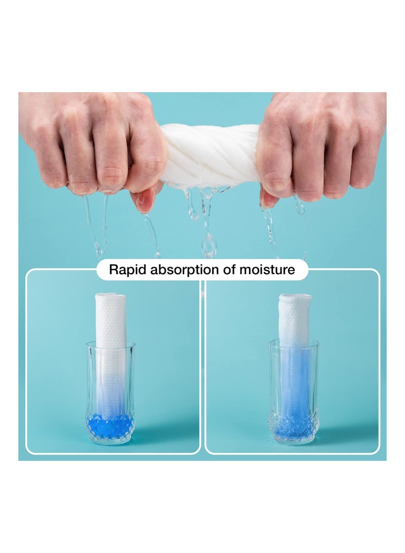 50 Pack Disposable Hair Towels, Non-Woven Hair Care Towel Set, Hair Drying Towel Disposable Disposable Salon Towel Bulk Travel Towel Disposable Biodegradable Foot Bath Towels for Salon  Spa - Image 5