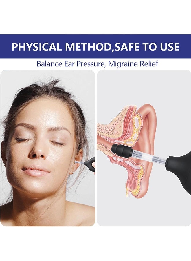 يونيك أداة تخفيف آلام الأذن - منتجات تخفيف الصداع النصفي والصداع - أداة تخفيف ضغط الأذن بالطائرة - تخفيف ضغط الأذن من خلال توازن ضغط الأذن الداخلية - يقلل من التوتر - للسفر بالطائرة والسيارة والمنزل والمكتب - أسود - Image 4