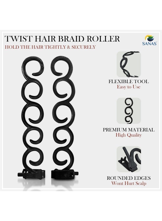 Sanas Spider Hair Braider Tool Hair Braiding Hair Weave Twist Hair Braid Roller Maker Hair Accessory Hair Styling Tools For Women & Girls - 2 Pcs (Black) - pzsku/Z98FABA0ACF86A0282A7AZ/45/_/1741429287/9c34749e-1eee-402d-b460-c35fe54f793e