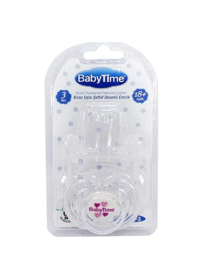 Baby Time Baby Silicone Round Soother with Cap - Image 1
