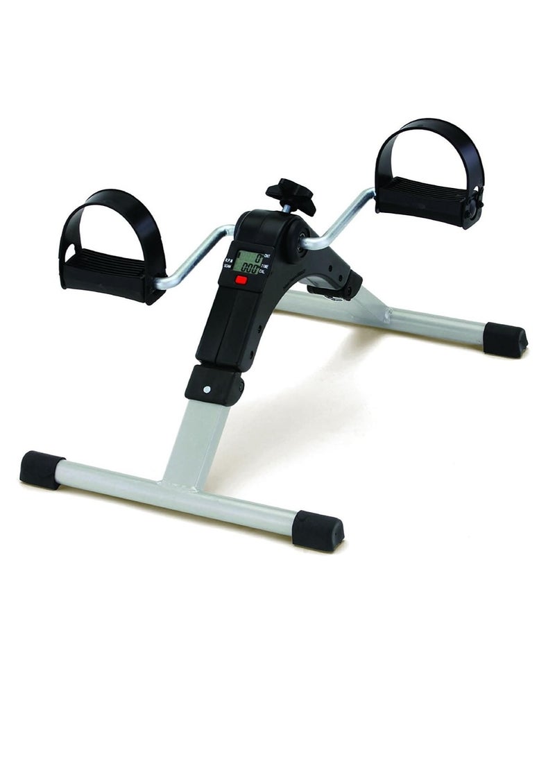 DubaiGallery دراجة تمارين كهربائية صغيرة، دراجة تمارين داخلية محمولة، جهاز تمرين بدواسات للذراعين/الساقين، تمرين محمول مع شاشة LCD، دراجة تمارين صغيرة خضراء - Image 1