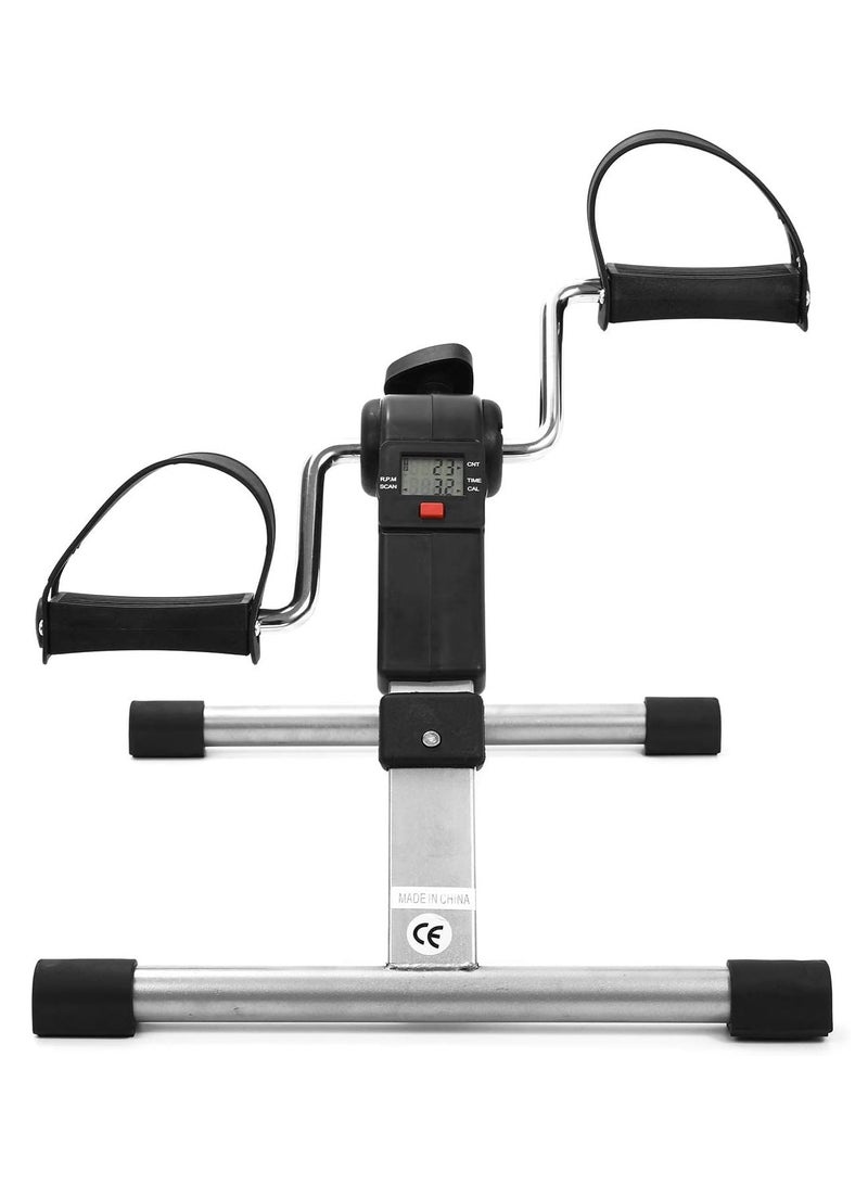 DubaiGallery دراجة تمارين كهربائية صغيرة، دراجة تمارين داخلية محمولة، جهاز تمرين بدواسات للذراعين/الساقين، تمرين محمول مع شاشة LCD، دراجة تمارين صغيرة خضراء - Image 2