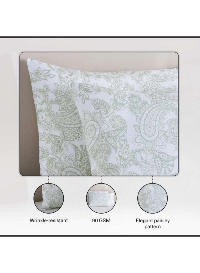 Pan Home أغطية وسائد مطبوعة بنمط بايسلي اليومية - أخضر - Image 5