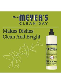 Mrs. Meyer's Clean Day Liquid Dish Soap, Biodegradable Formula, Lemon Verbena, 16 fl. oz - Pack of 3  - Image 3