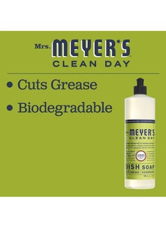Mrs. Meyer's Clean Day Liquid Dish Soap, Biodegradable Formula, Lemon Verbena, 16 fl. oz - Pack of 3  - Image 4